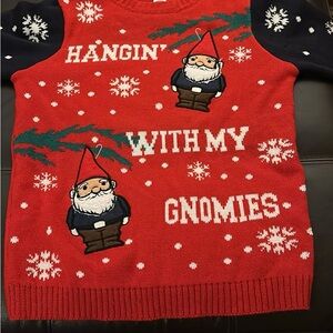 Ugly Christmas Sweater with Gnome Design